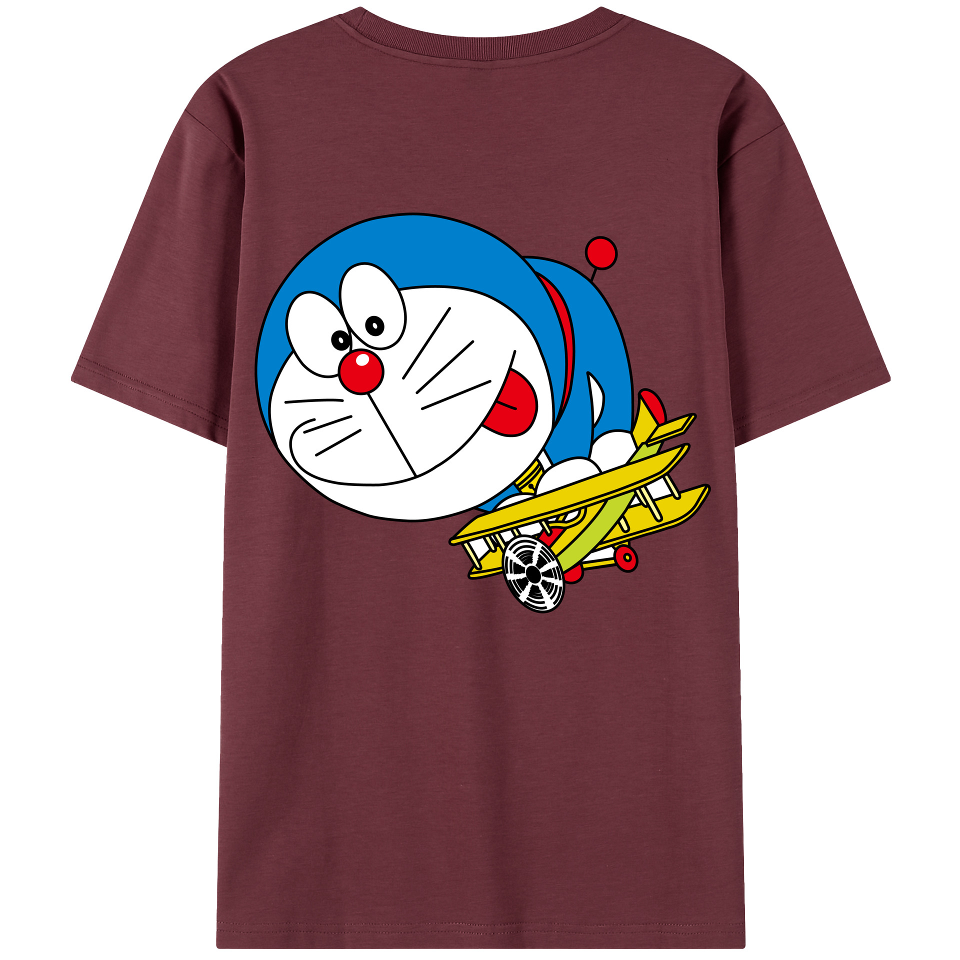 （画像用） ドラえもん Doraemon 綿100％半袖Tシャツ（背面プリント）